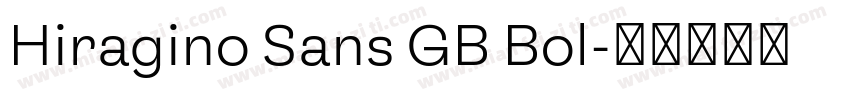 Hiragino Sans GB Bol字体转换